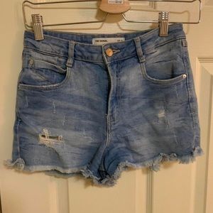 Zara high waisted jean shorts